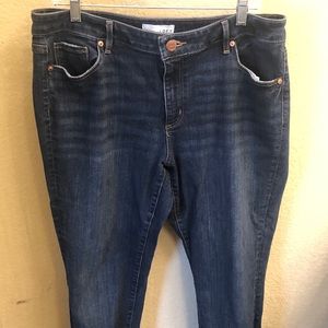 Loft curvy skinny crop jeans